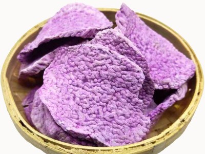 批发紫玉淮山片【紫山药片】桂绿源淮山工厂低温烘焙脱水干蔬菜图图4