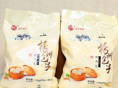 扬州富字猪肉包三丁包30g×24只×6袋酒店早餐包面点速冻包子批发图2
