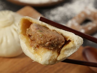 扬州特产三和四美鲜肉包80g×4只速冻包子早餐面食点心袋装320g熟图2