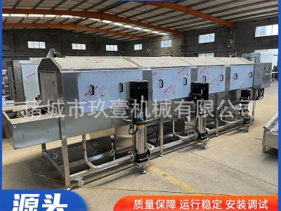 自动水果周转筐清洗机 商超购物篮清洗设备 塑料食品去油污洗筐机图4