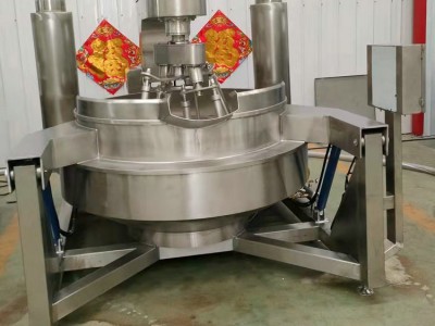 不锈钢行星搅拌炒锅 中央厨房商用香菇辣椒酱搅拌锅 火锅底料炒锅图5