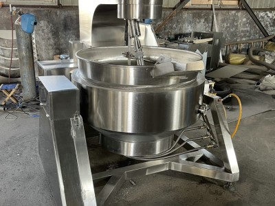 不锈钢行星搅拌炒锅 中央厨房商用香菇辣椒酱搅拌锅 火锅底料炒锅图2