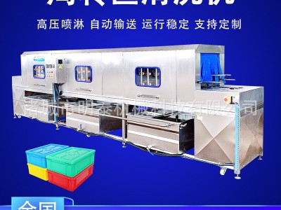 高压喷淋周转筐清洗机 泡沫盒鸡蛋筐消毒洗筐机净菜筐清洗风干机图1