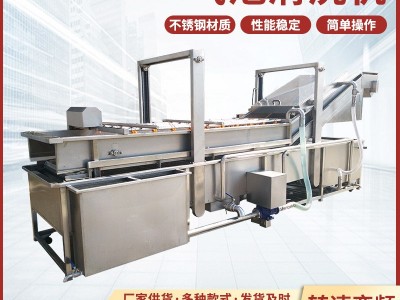 气泡喷淋洗菜机流水线 商用高压喷淋清洗水果蔬菜表面清洗机潍坊图3