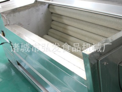 根茎类果蔬毛辊清洗机 土豆连续清洗机 毛辊去皮自动出料清洗机图5