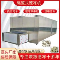 商用隧道式速冻机盒饭预制菜速冻设备水饺汤圆豆沙包食品速冻机