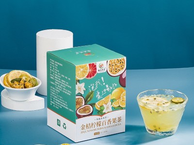 厂家直供 金桔柠檬百香果茶 冷泡冻干水果组合茶 网红茶100g 代发图2