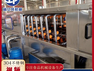 高压淋喷清洗机 周转塑料筐生豆芽箱清洗机 果蔬筐清洗流水线图5