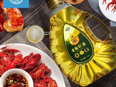 益善园内蒙冷榨亚麻籽油家庭实惠装1.8L 胡麻油厂家直销图2