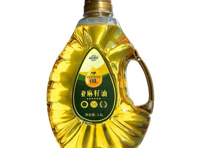益善园内蒙冷榨亚麻籽油家庭实惠装1.8L 胡麻油厂家直销图5
