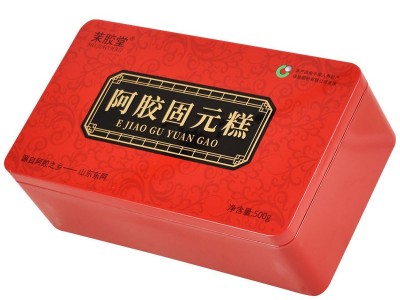东阿即食阿胶糕500g铁盒装 女士手工阿胶固元糕 山东驴皮胶块片膏图4