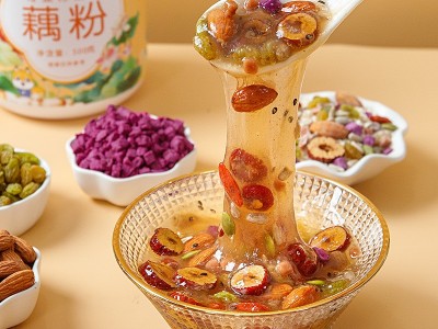 藕粉批发奇亚籽坚果藕粉藕粉羹颗粒现货罐装代餐饱腹营养坚果藕粉图3