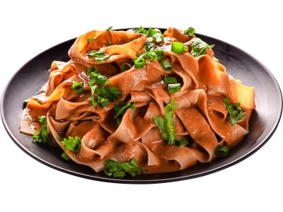 浓郁麻酱味方便速食宽面条子 香辣味水煮即食搅拌荞麦面袋装批发图3