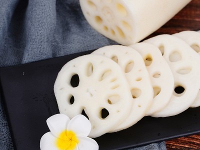 水煮莲藕片新鲜油炸凉拌火锅食材 清水脆莲藕 清水藕片 清水莲藕图2