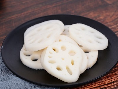 水煮莲藕片新鲜油炸凉拌火锅食材 清水脆莲藕 清水藕片 清水莲藕图4