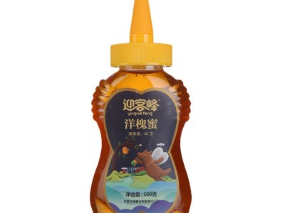志诚蜂业厂家蜂蜜批发迎客蜂尖嘴自吸式洋槐蜜瓶装500g图5