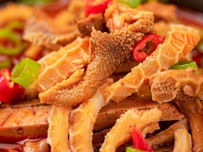 内蒙古牛杂碎牛杂汤开袋即食快餐直播带货原味香辣250g包邮牧之父图2