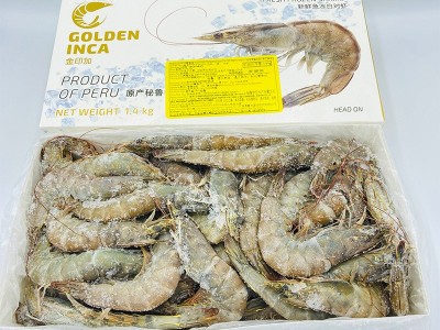 冷冻南美秘鲁白虾鲜活超大白虾 鲜虾冷冻海鲜水产餐厅海鲜商用图2