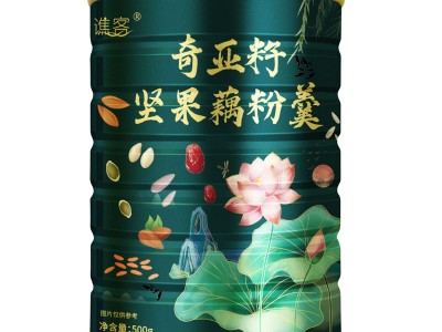奇亚籽坚果藕粉羹500g大量批发连藕粉代餐粉熟藕粉正宗莲子粥图5