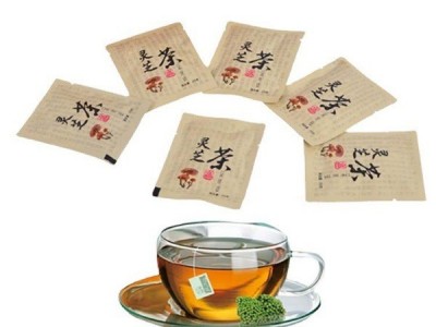 蓝帽瑞芝牌灵芝茶批发源头灵芝原料厂家灵芝桑葚黄精人参袋泡茶图2