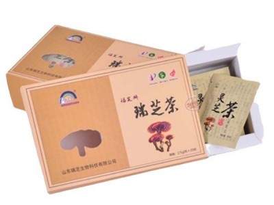 蓝帽瑞芝牌灵芝茶批发源头灵芝原料厂家灵芝桑葚黄精人参袋泡茶图5