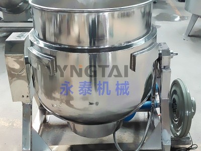 蒸汽304不锈钢可倾式夹层锅 蒜蓉辣酱猪肉酱炒锅 红糖熬制锅 保修图3