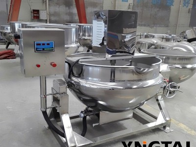 蒸汽304不锈钢可倾式夹层锅 蒜蓉辣酱猪肉酱炒锅 红糖熬制锅 保修图2