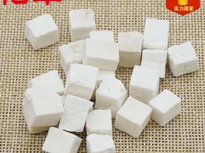 茯苓批发亳州中药材厂家产地货源中药批发白茯苓丁中药茯苓丁图3