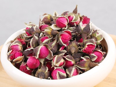 厂家批发散装金边玫瑰批发 云南金边玫瑰花茶 烘干金边玫瑰花干图2