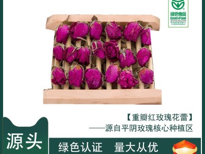 诺上花源头厂家平阴重瓣红玫瑰花茶低温烘干头期玫瑰花蕾产地批发图5