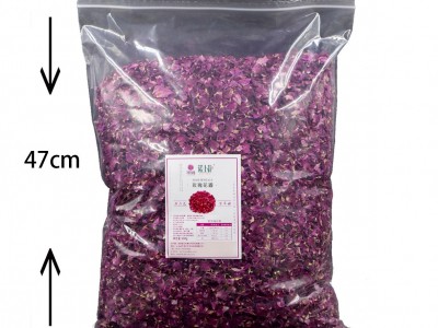 厂家批发重瓣低温烘干平阴食用重瓣红玫瑰干花瓣食品原料玫瑰花瓣图2