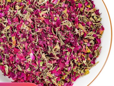 玫瑰花沫花碎打粉批发散装花茶低温烘干产地直销食用平阴玫瑰花瓣图2