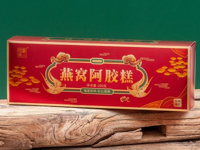 东阿原产手工阿胶糕驴皮熬制燕窝阿胶糕200克女士型即食阿胶糕图2
