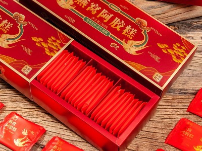 东阿原产手工阿胶糕驴皮熬制燕窝阿胶糕200克女士型即食阿胶糕图3