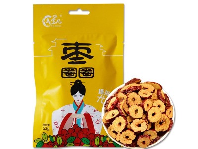 成宝儿香脆红枣片新疆若羌无核红枣圈泡水花茶煲汤煮粥红枣干批发图5