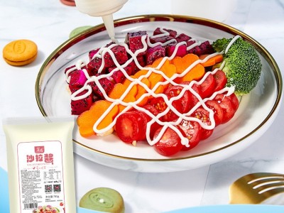 沙拉酱 1kg家用香甜沙拉酱蔬菜水果汉堡手抓饼寿司番茄酱沙司商用图2
