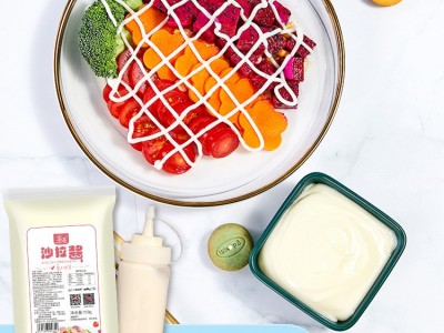 沙拉酱 1kg家用香甜沙拉酱蔬菜水果汉堡手抓饼寿司番茄酱沙司商用图3