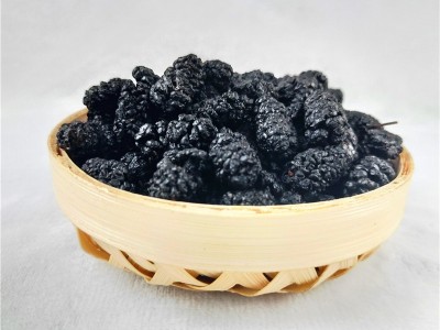 即食黑桑葚干整箱20斤无沙大颗粒免洗泡水桑葚干 大粒黑桑葚干图4