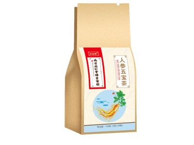 南京同仁堂人参五宝茶红枣枸杞养生茶150g批发一件代发图5