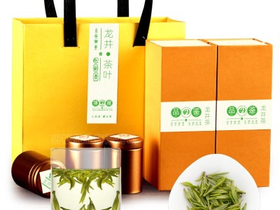 龙井2020 春茶 绿茶 明前龙井 茶叶礼盒装6罐装 中秋送礼批发图5