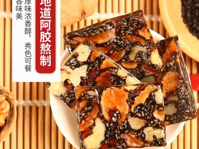 东阿即食阿胶糕固元膏厂家批发驴皮熬制阿胶块片500克铁盒装阿胶图4