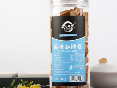 桑葚山楂条500g罐装零食桑葚原味山楂条儿童休闲食品可代加工图2