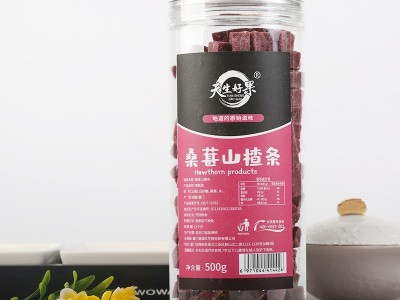 桑葚山楂条500g罐装零食桑葚原味山楂条儿童休闲食品可代加工图3