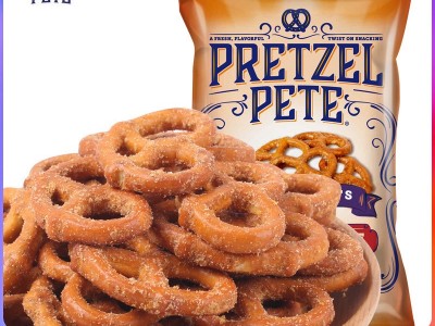 美国进口Pretzel/培珀莉烟熏烧烤味脆饼干膨化休闲零食100g*15袋图5