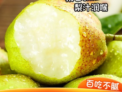 新疆库尔勒香梨5/8斤精选新鲜梨子现摘现发整箱批发一件代发图3