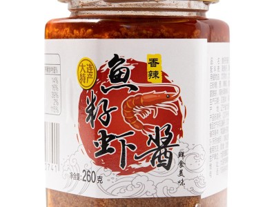 大连特产 润禾鱼籽虾酱 海鲜虾酱 鱼籽酱鲽 260克/罐图3