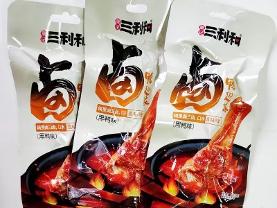 三利和鸭翅根香辣黑鸭味烤翅根酱卤味熟食开袋即食零食休闲小吃图2