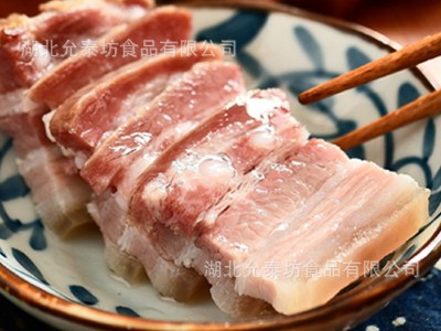 熏制风干五花腊肉片 腊味真空装大块风干猪肉图3
