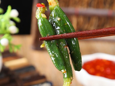 东北朝鲜族秘制小黄瓜咸菜脆黄瓜开味下饭菜饭店小吃咸菜农家泡菜图2