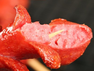 鸡肉肠香肠商用冷冻半成品地摊烤肠淀粉肠批发开花肠麦穗肠烤肠图2